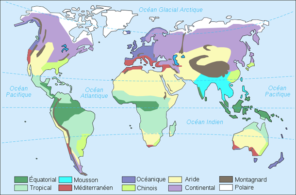 climat carte